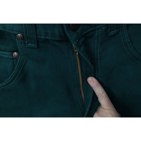 Deadstock Vintage 90s Boss Mens 29x34 Baggy Fit Skateboard Denim Jeans Green USA - Picture 6 of 15